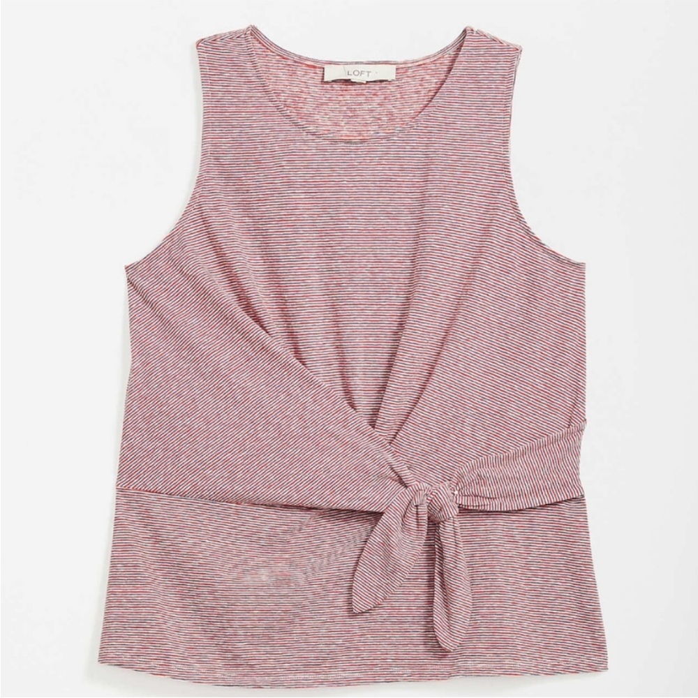 🆕 NWT LOFT Twist Tie Front Tee - Picture 3 of 9